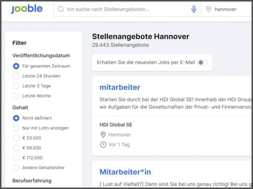 jooble Jobb&ouml;rse